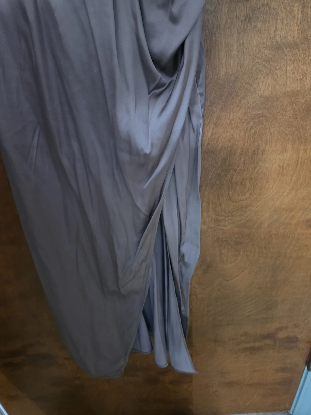 Abercrombie & Fitch Taupe Maxi Wrap Dress